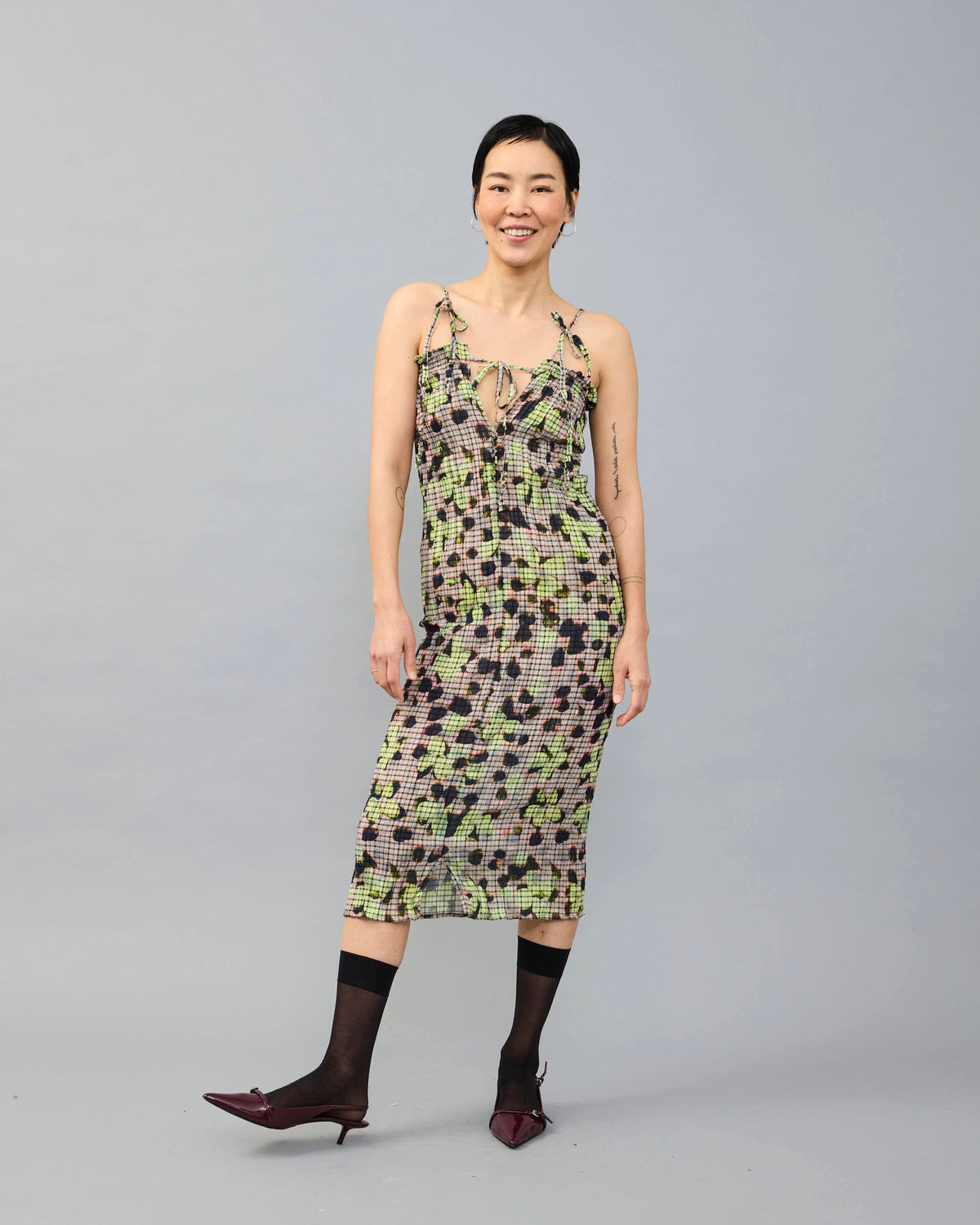 Paskal Crush Pleated Dress in Lillie