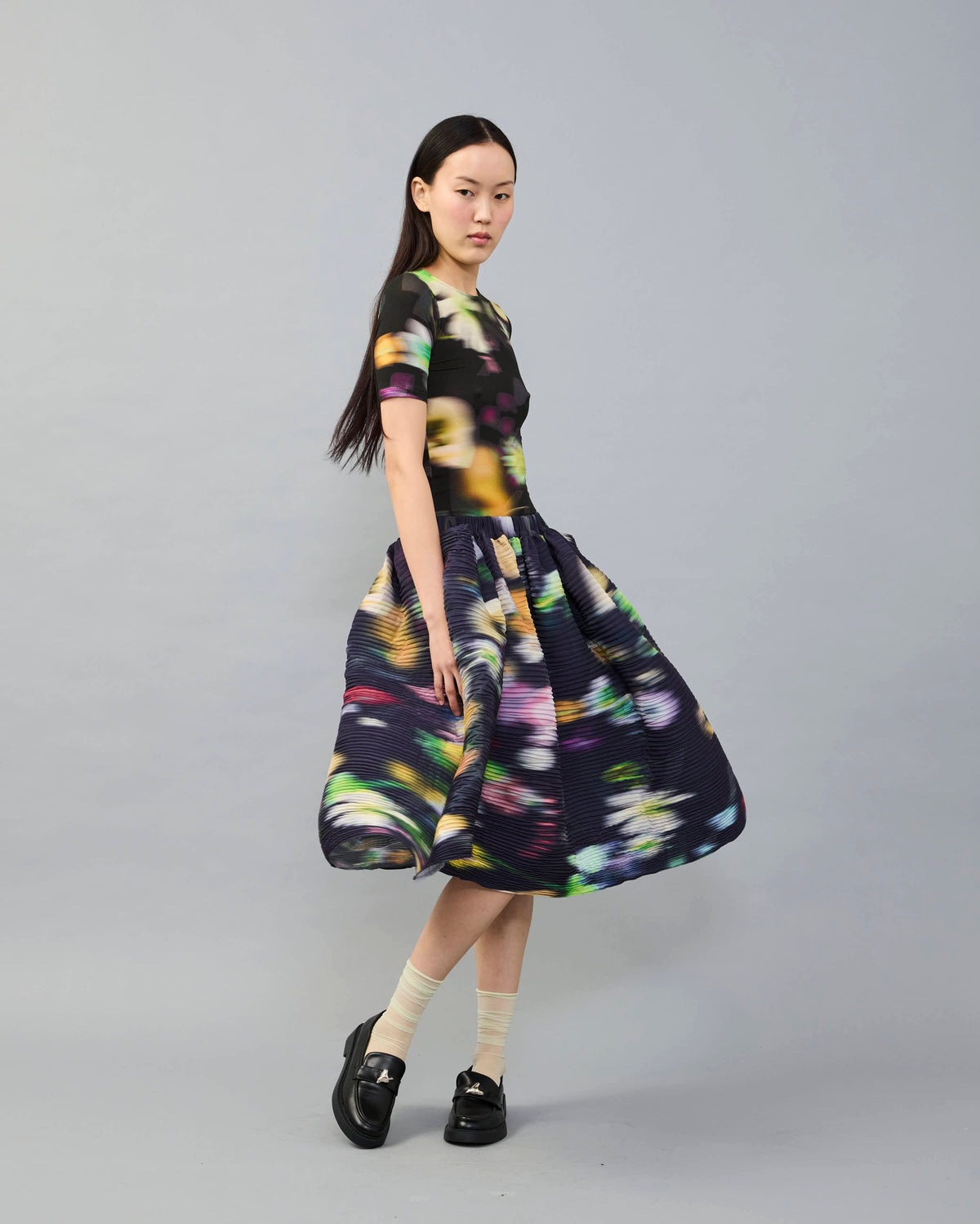 Sui Jersey Top in dark Mayu