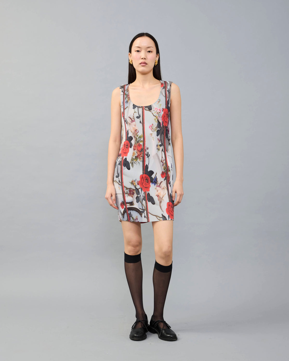 Fritz Pleated Dress in Rudi