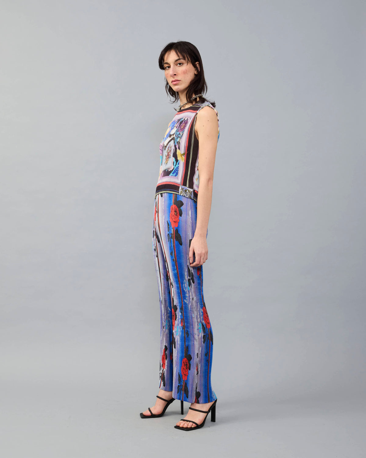 Thelma Pleated Top in Alice