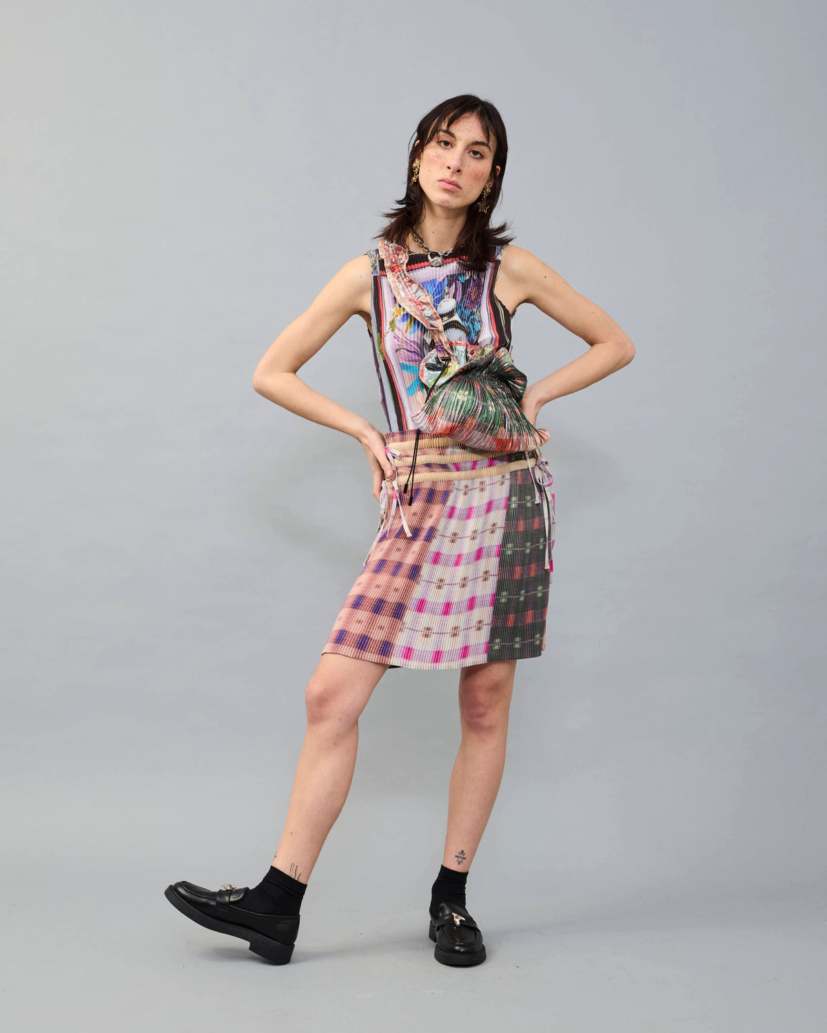 Max Pleated Skirt in Kurdi