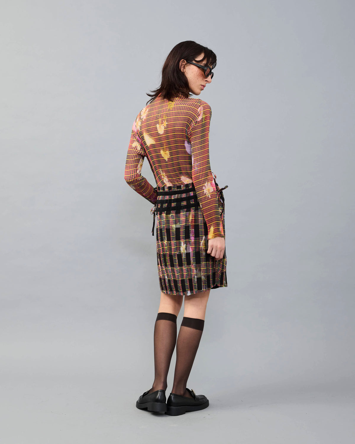 Max Pleated Skirt in Pagel