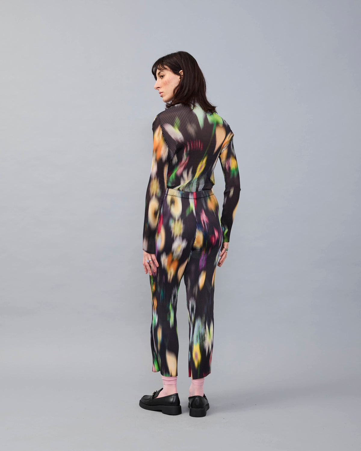 Lee Pleated Top in dark Mayu