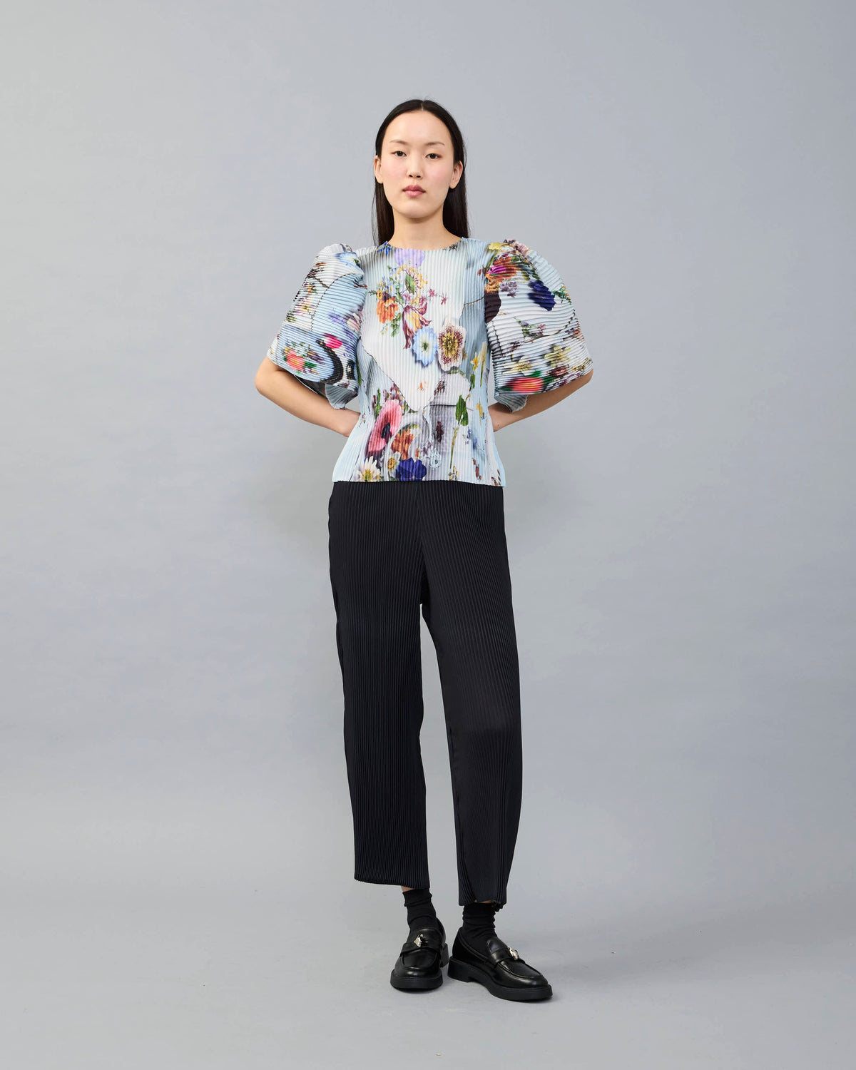 Karlotta Handpleated Top in Maria