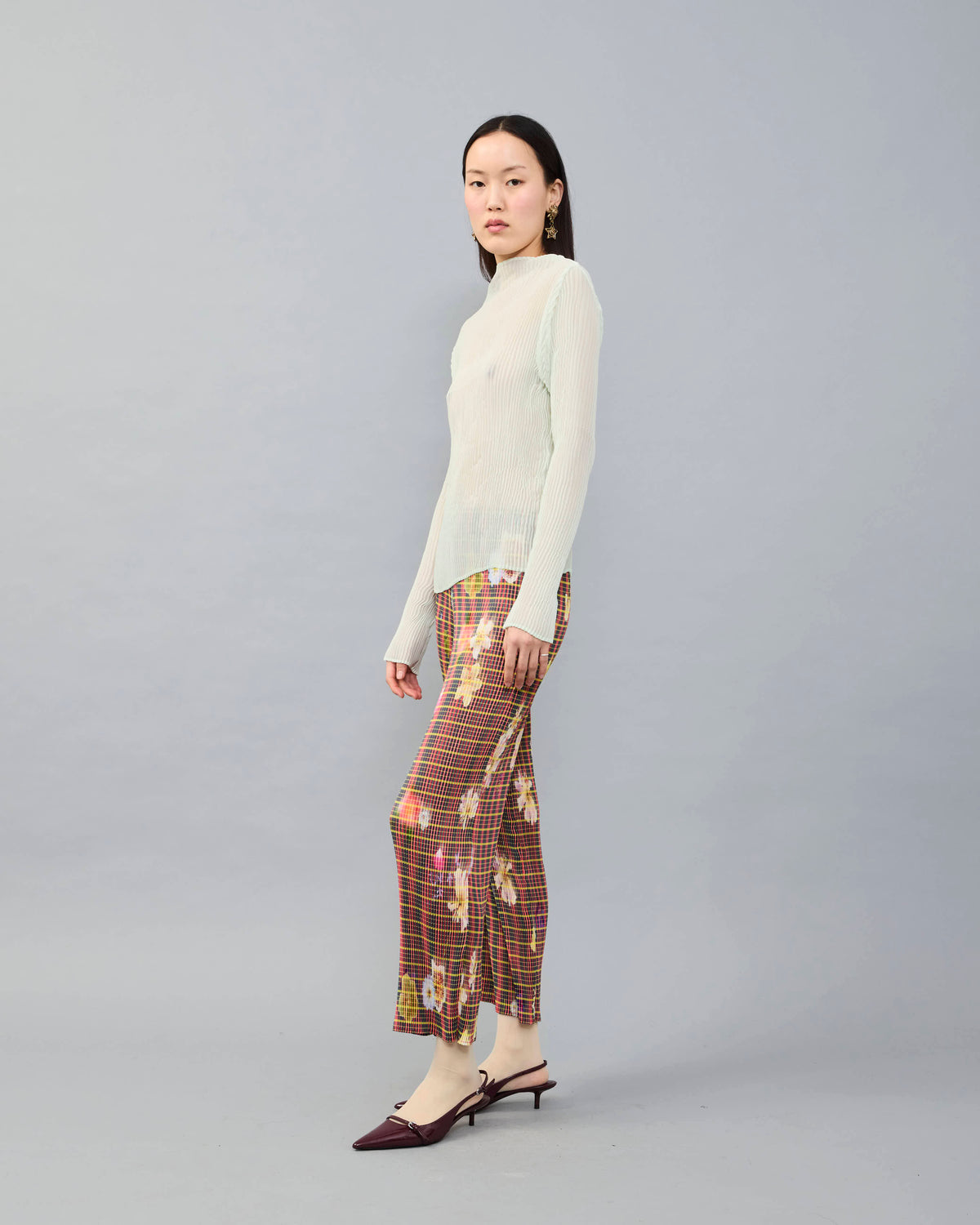 Lee Handpleated Top in Mint