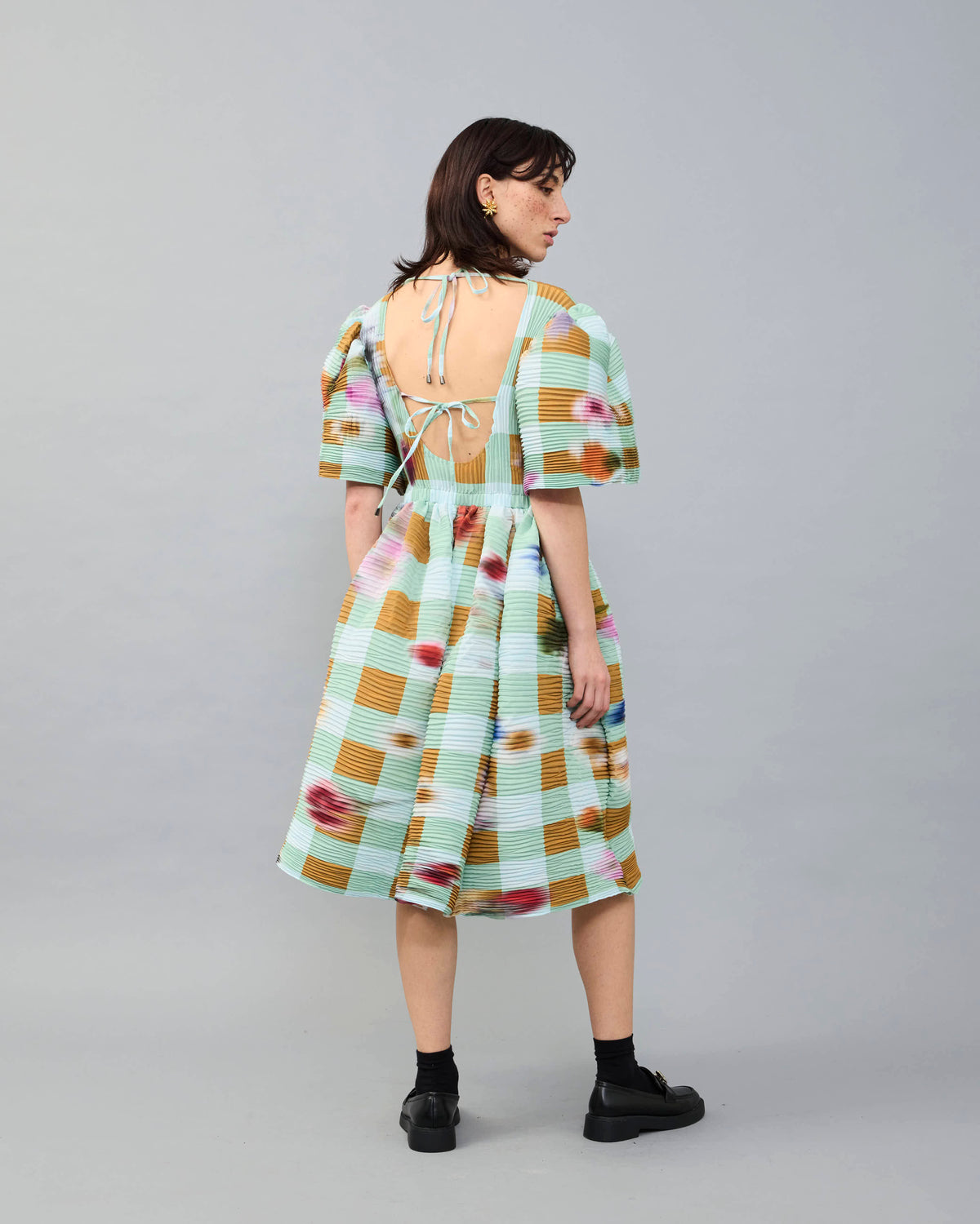 Swani Handpleated Dress in Sven