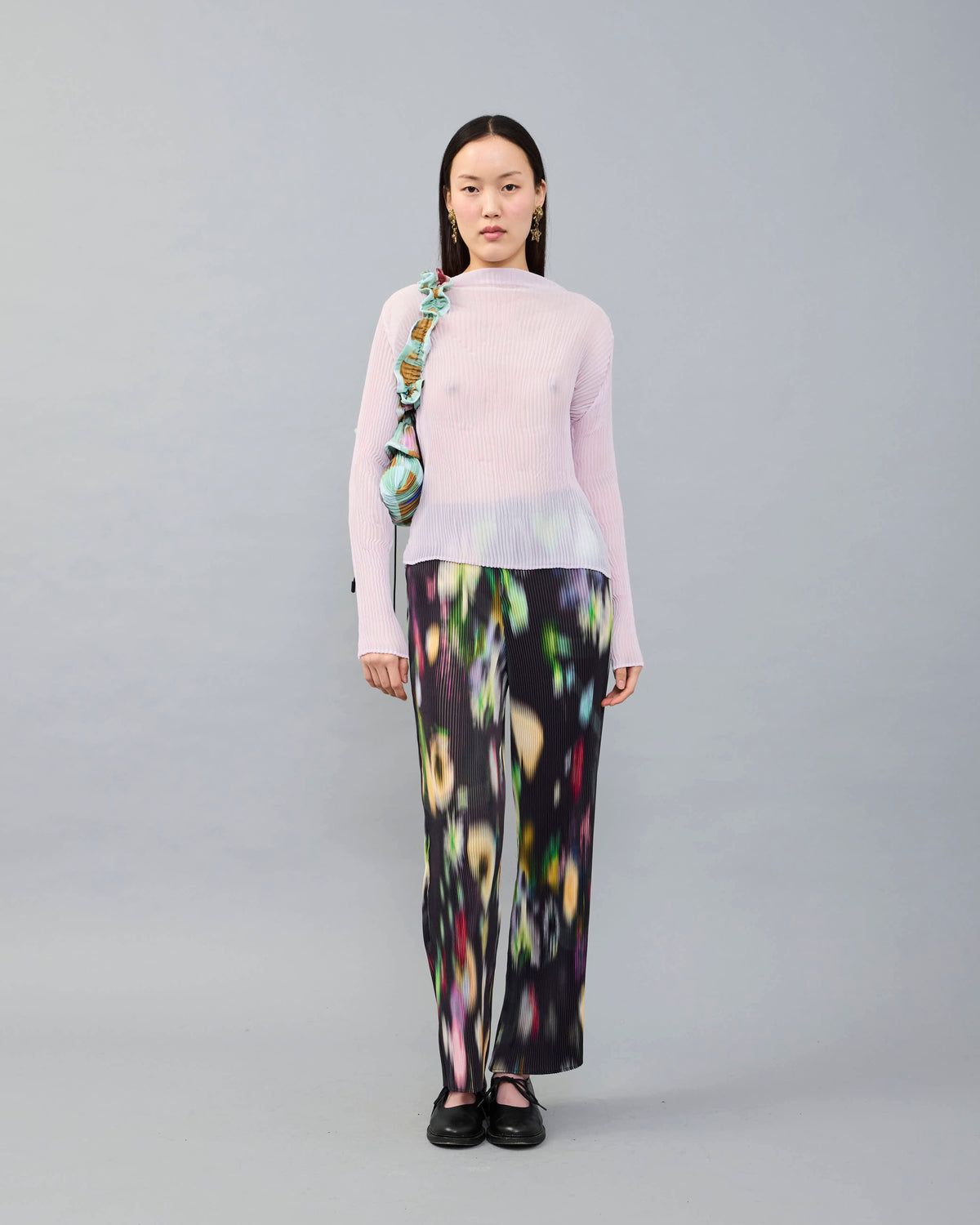 Lee Handpleated Top in Lilac