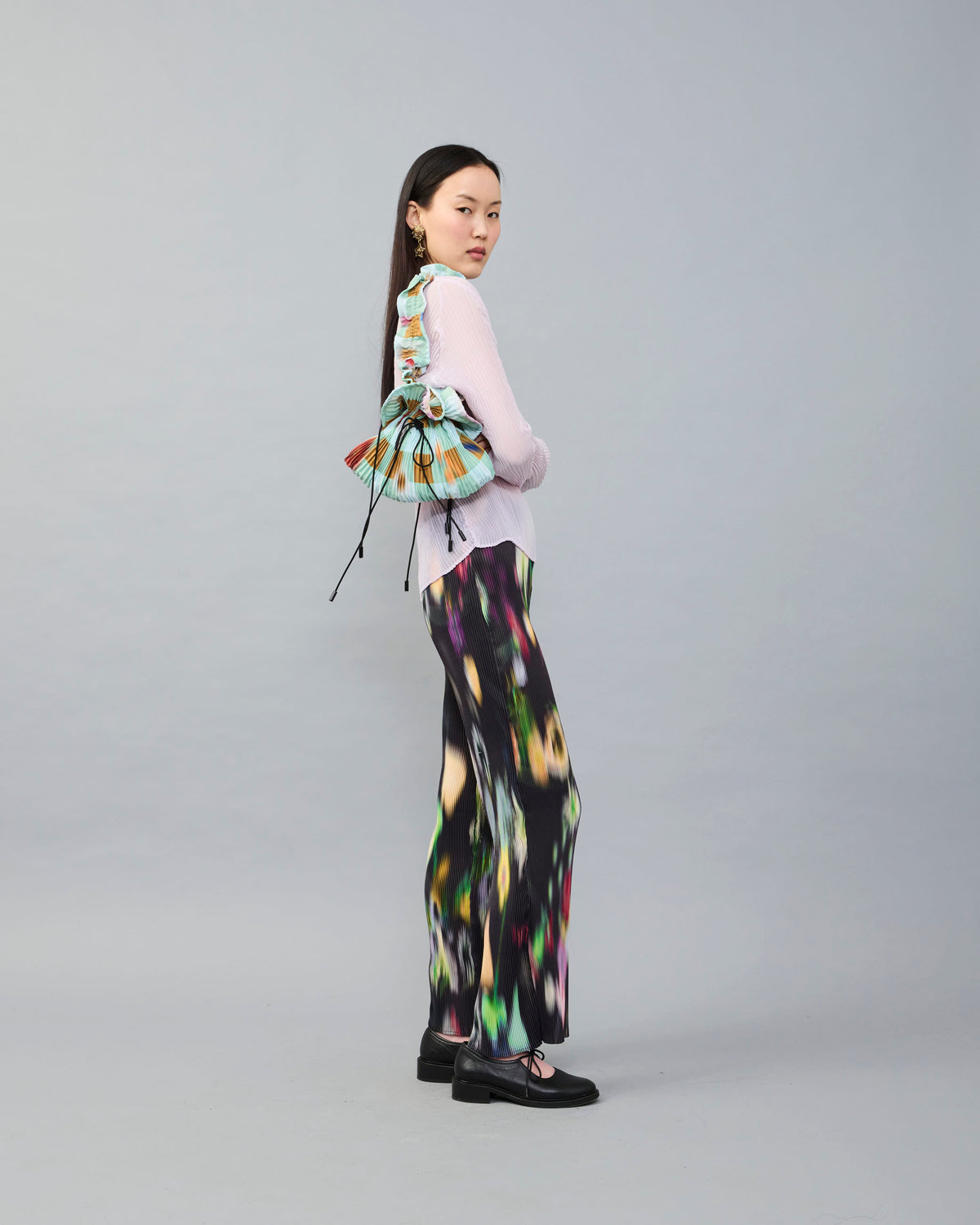 Wanda Handpleated Bag in Sven