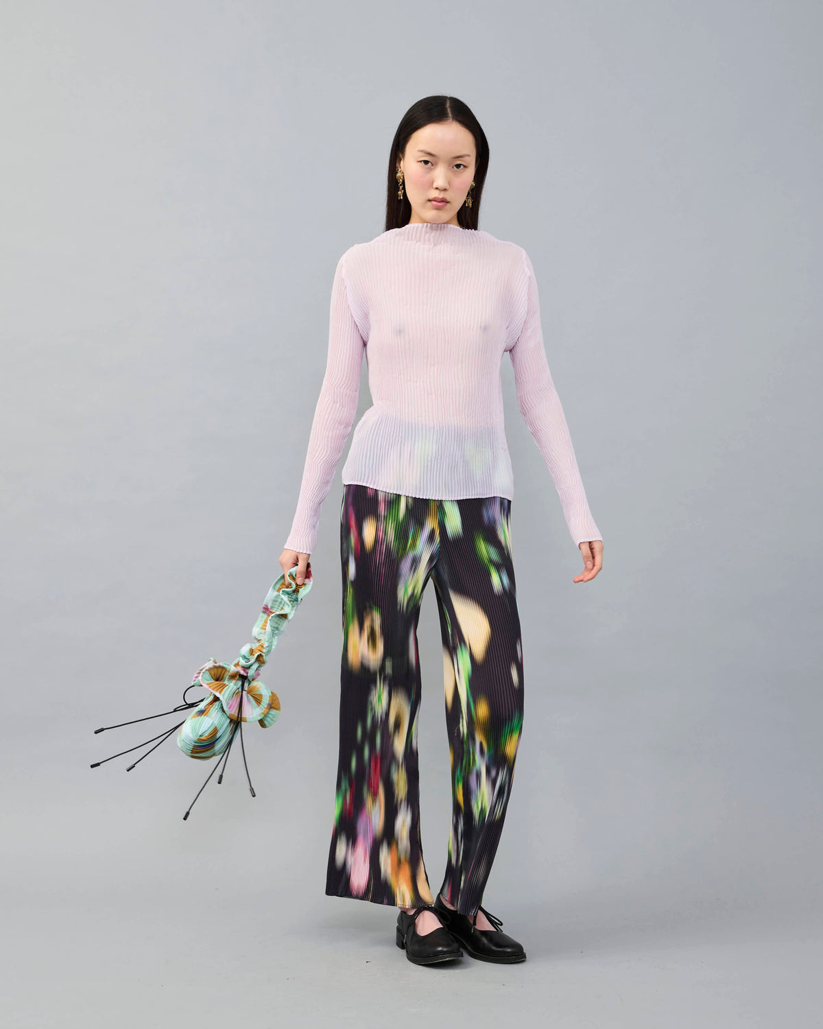 Lee Handpleated Top in Lilac