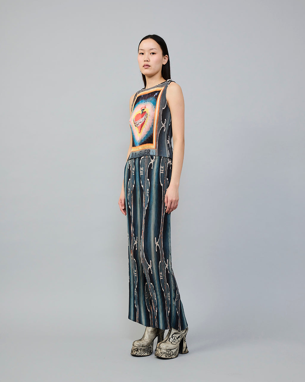 Thelma Pleated Top in Marcel
