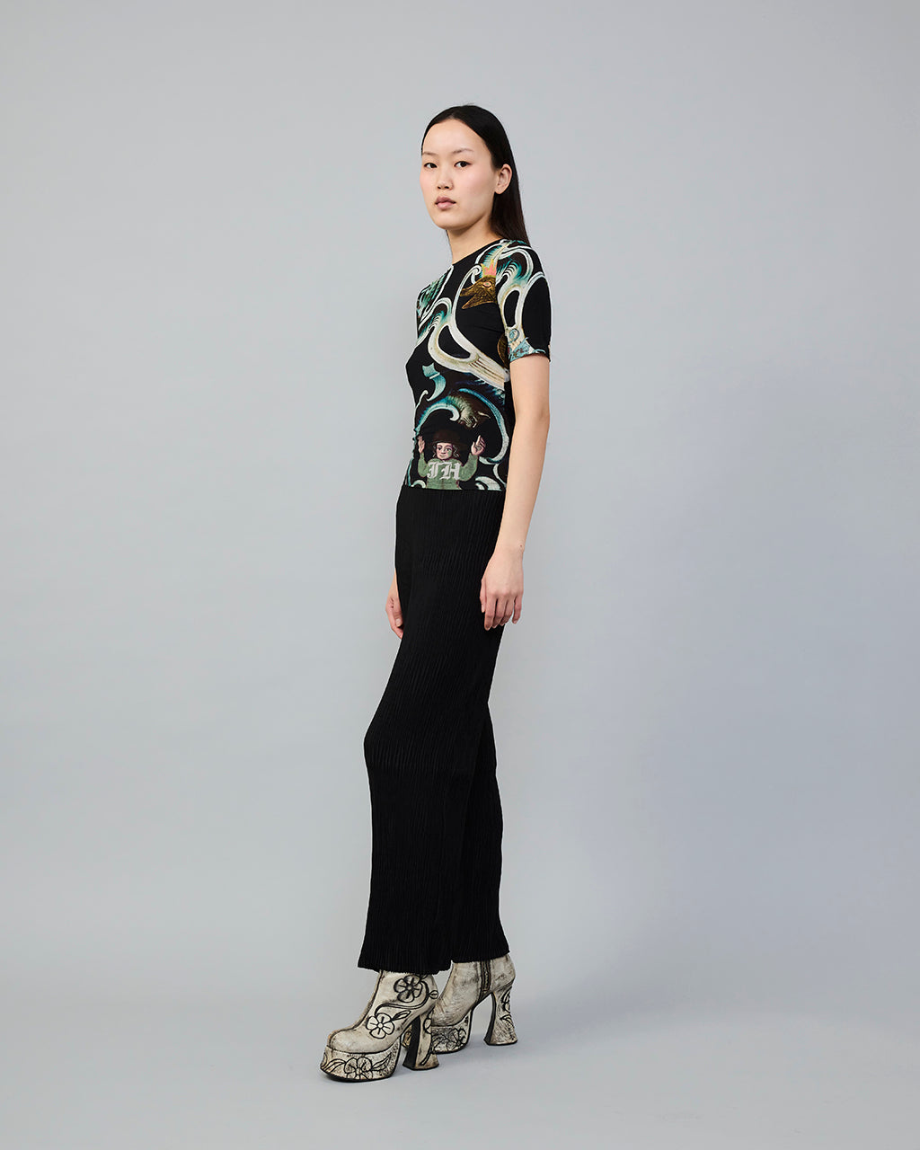 Sui Jersey Top in Quentin