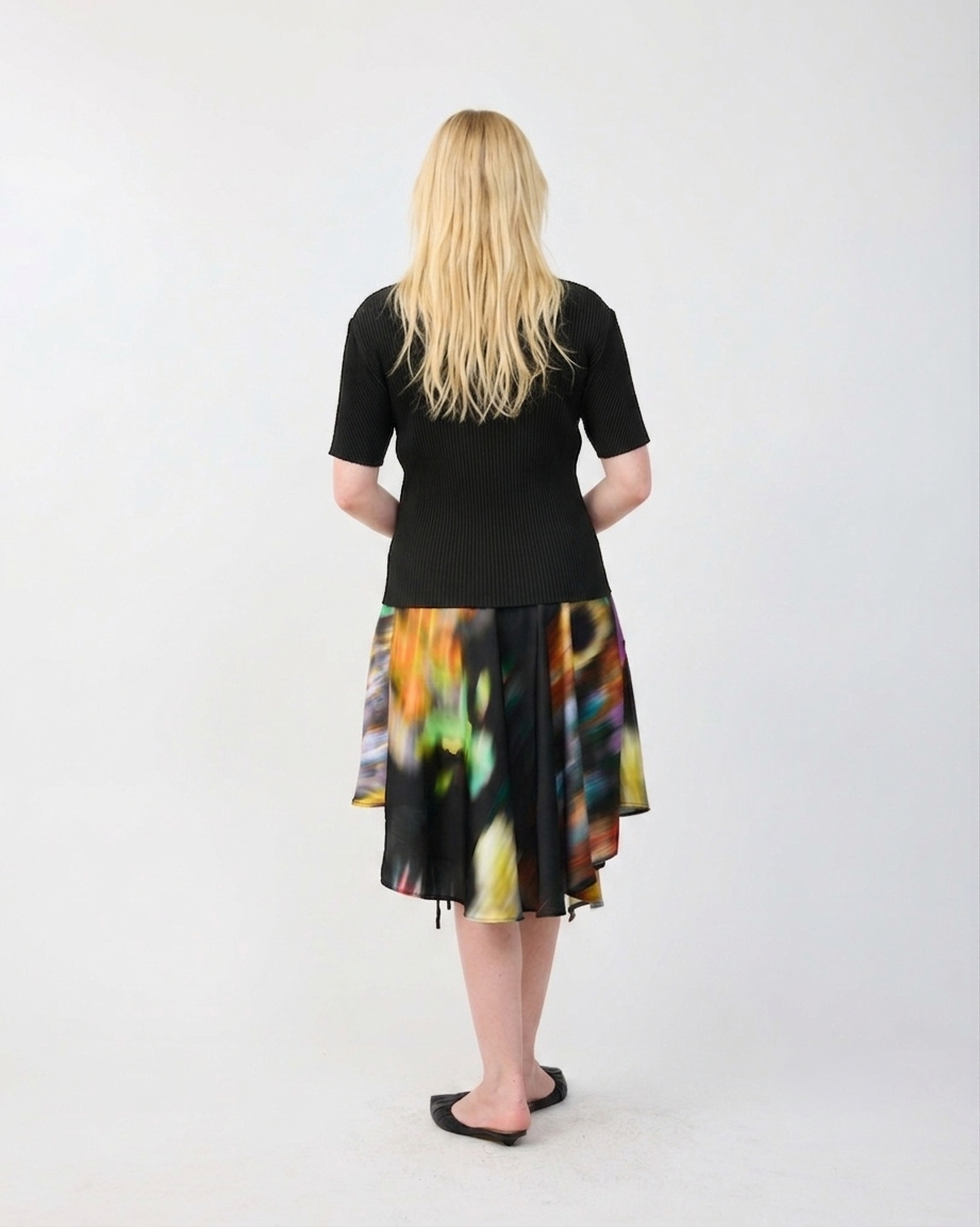 SILAS PLEATED TOP IN BLACK KOLLI