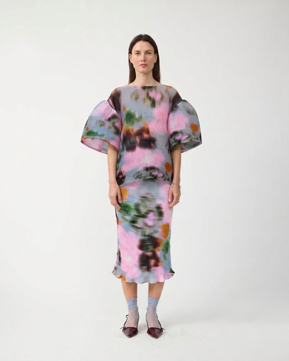 Robin Handpleated Top in Maris