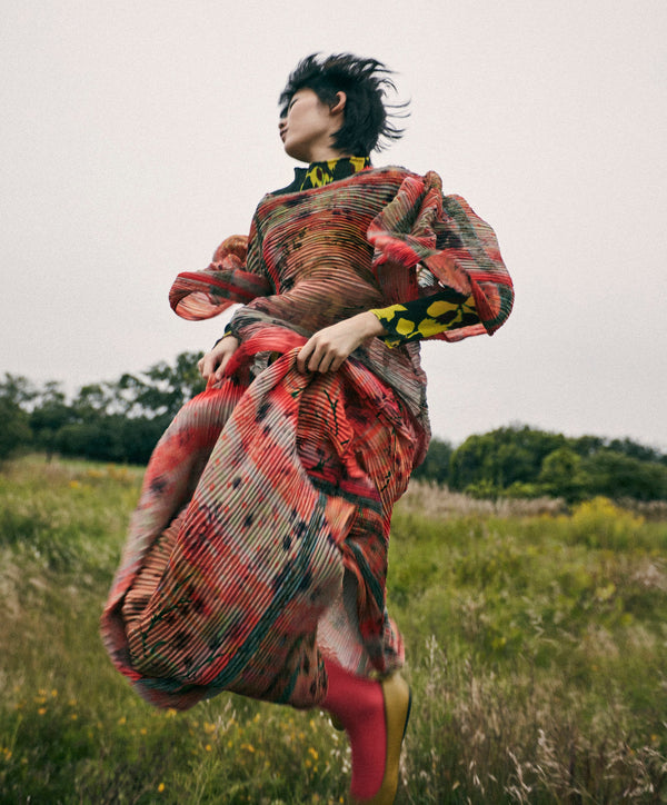 Kenza Handpleated Skirt in Birte