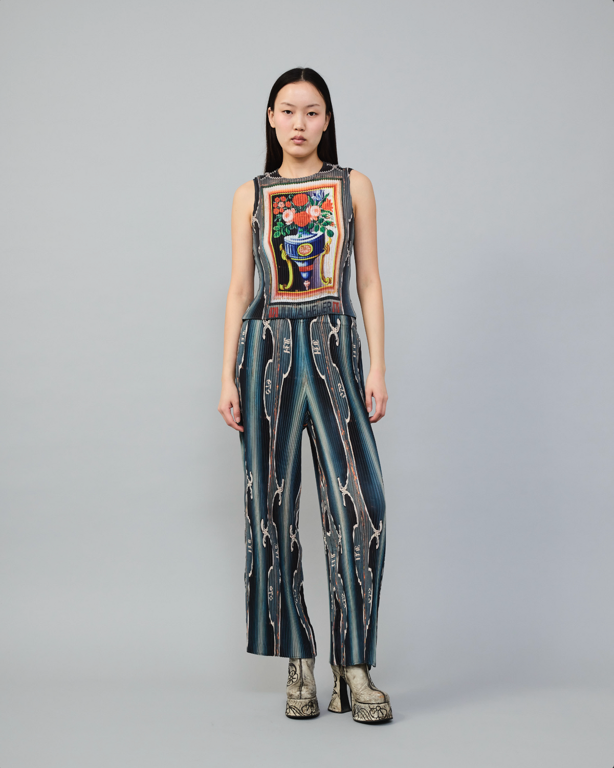 Thelma Pleated Top in Juri