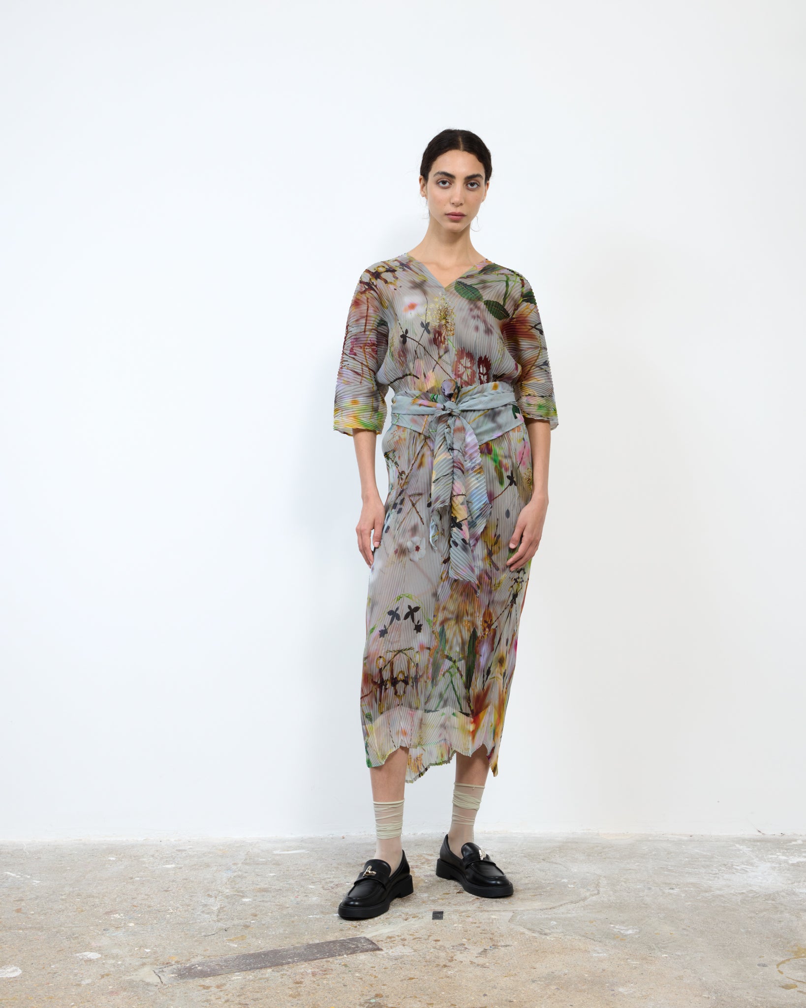 HANDPLEATED STACY KAFTAN IN FRANCES
