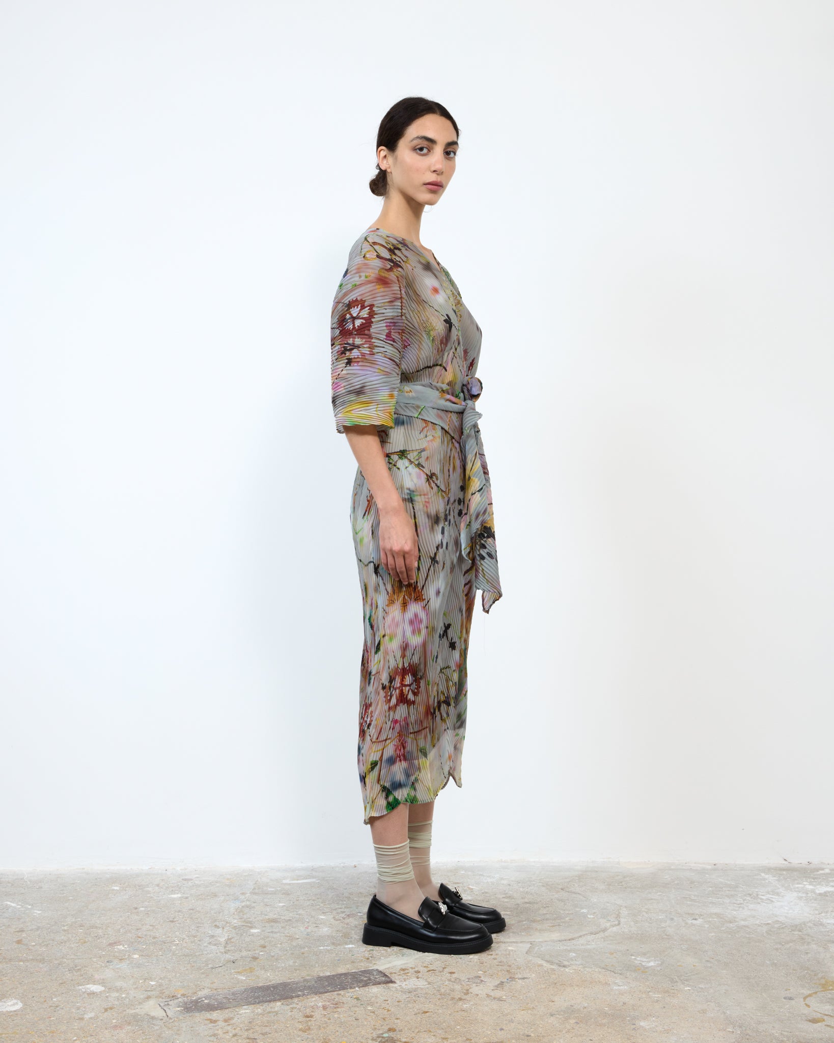 HANDPLEATED STACY KAFTAN IN FRANCES