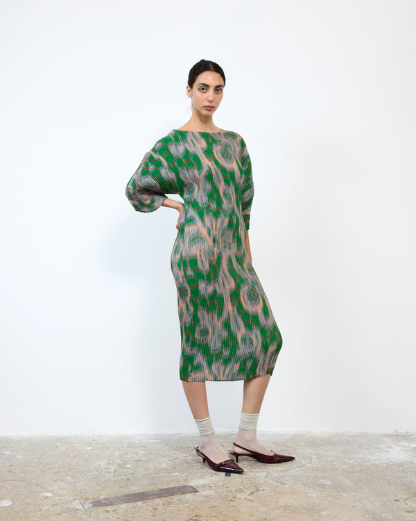 LEILA PLEATED DRESS IN GALLIA