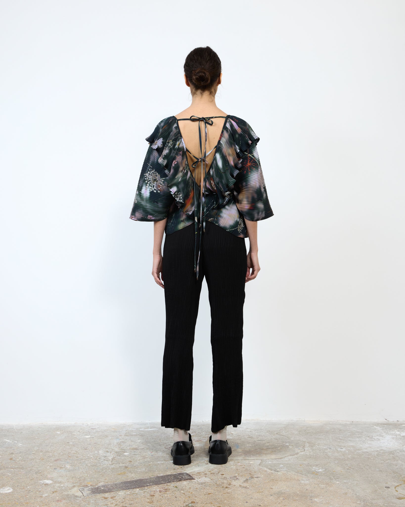 HANDPLEATED MARCIA TOP IN FRANCES