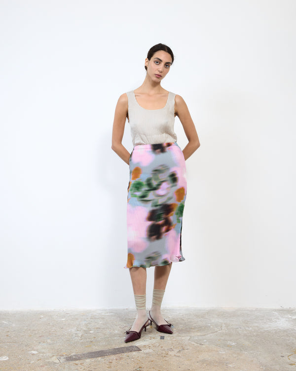 MILLA PLEATED SKIRT IN MARIS