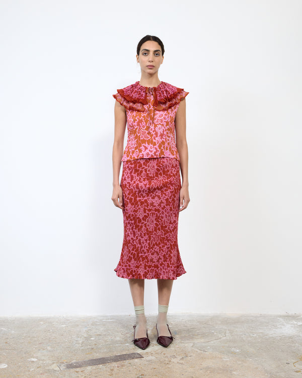 WINNIE PLEATED COLLAR IN SANSA