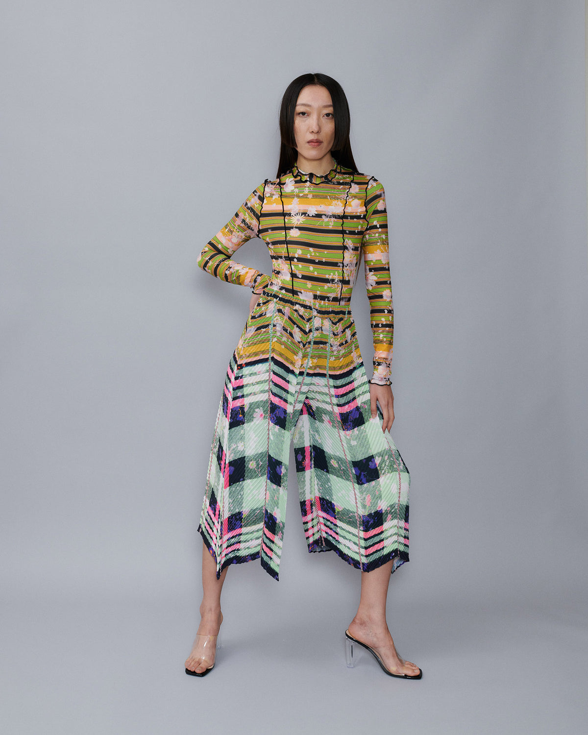 Handpleated Luka Trousers in Karlson