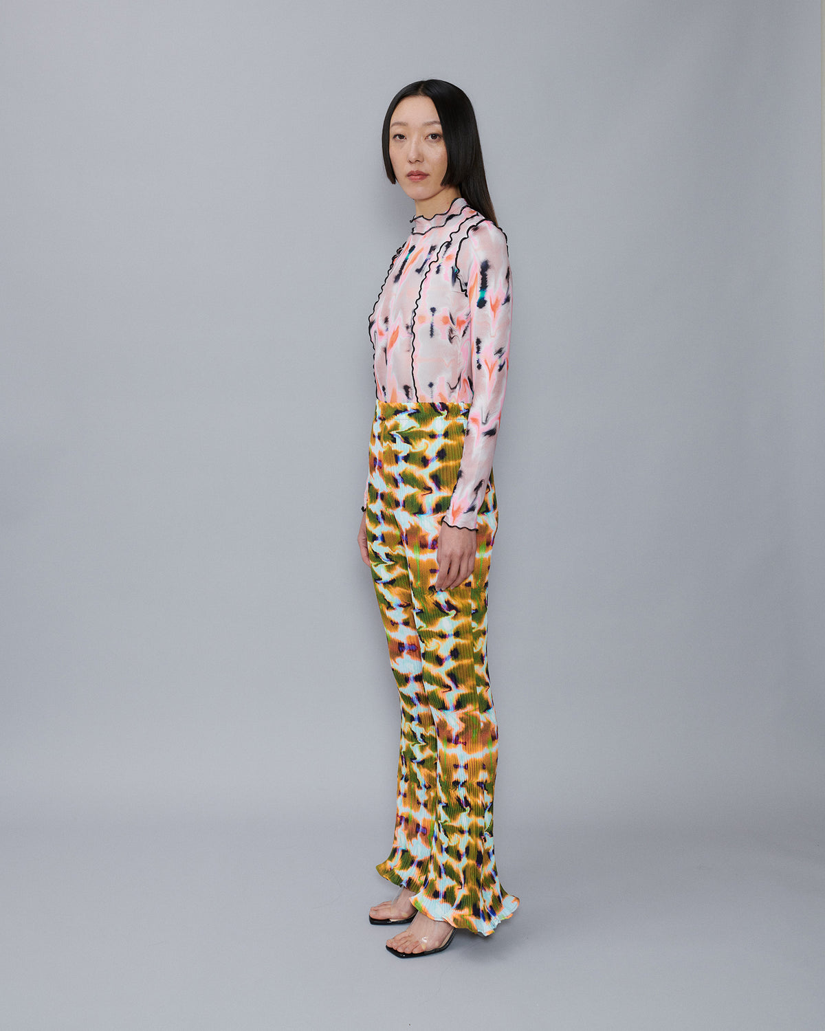 Rose Trousers in Orange Wallace