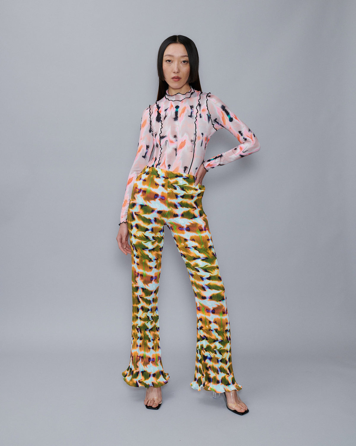 Rose Trousers in Orange Wallace