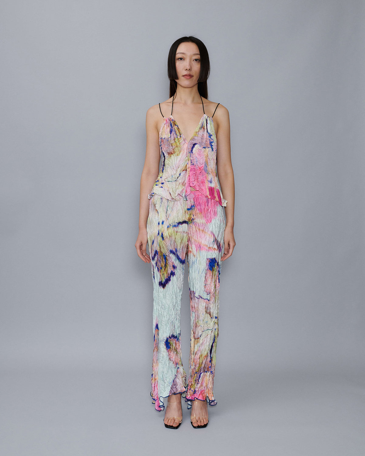 Daliah Trousers in Light Hilde