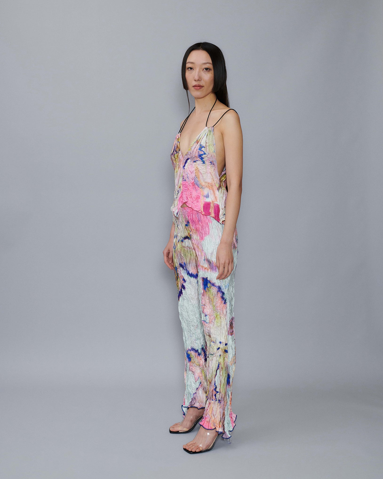 Daliah Trousers in Light Hilde