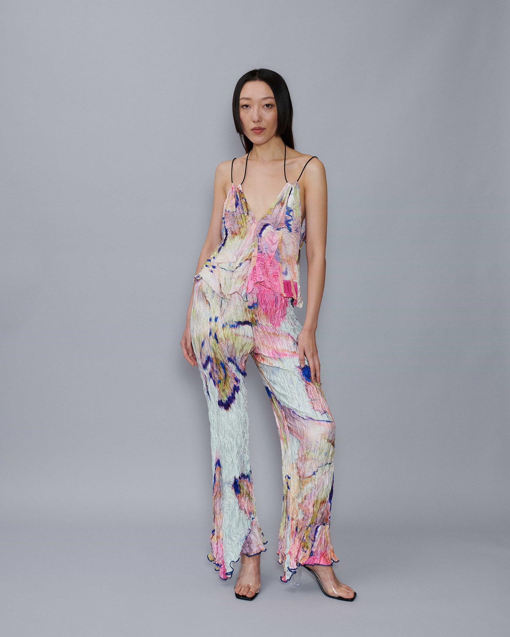 Daliah Trousers in Light Hilde