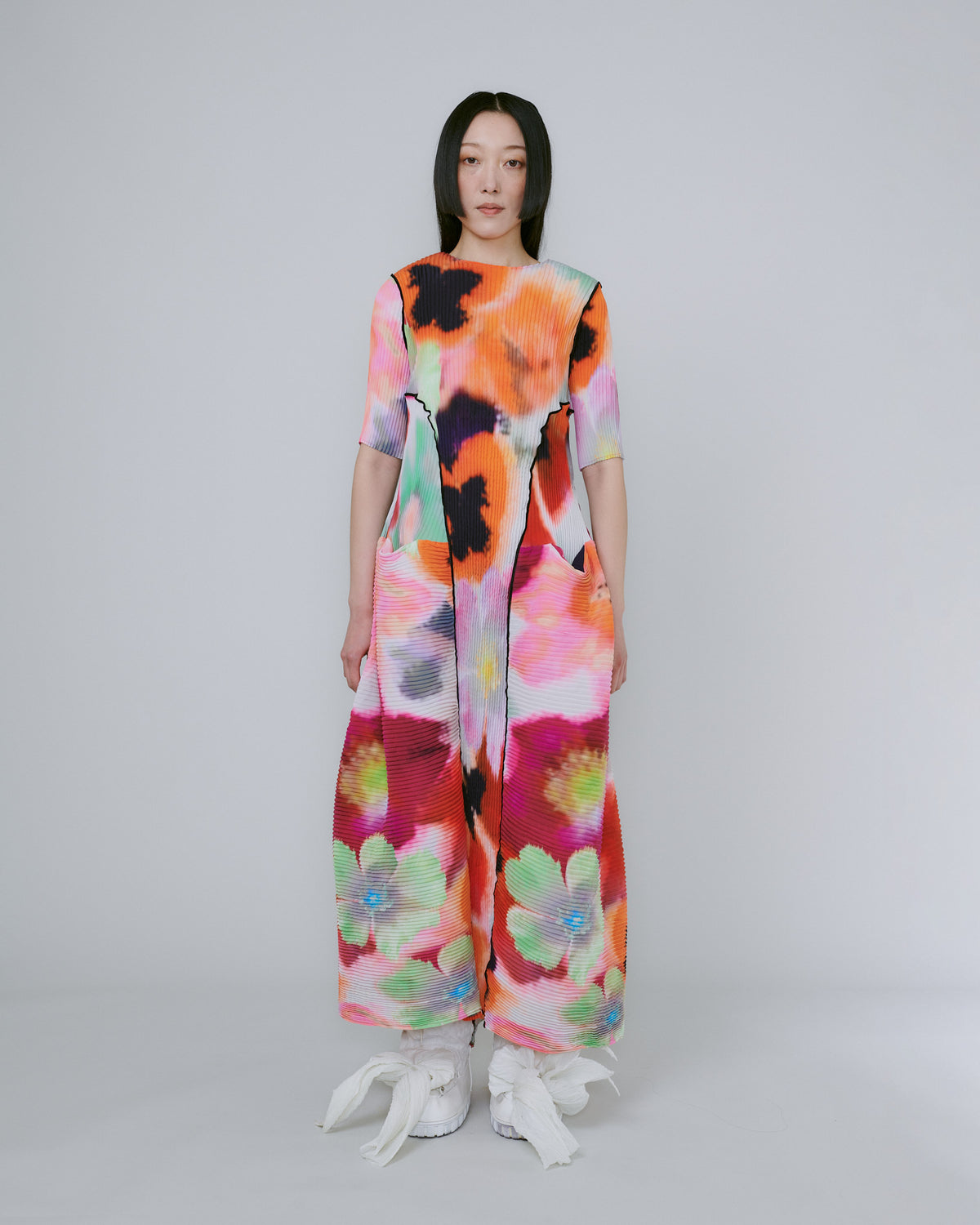 Uma Handpleated Dress in Odin