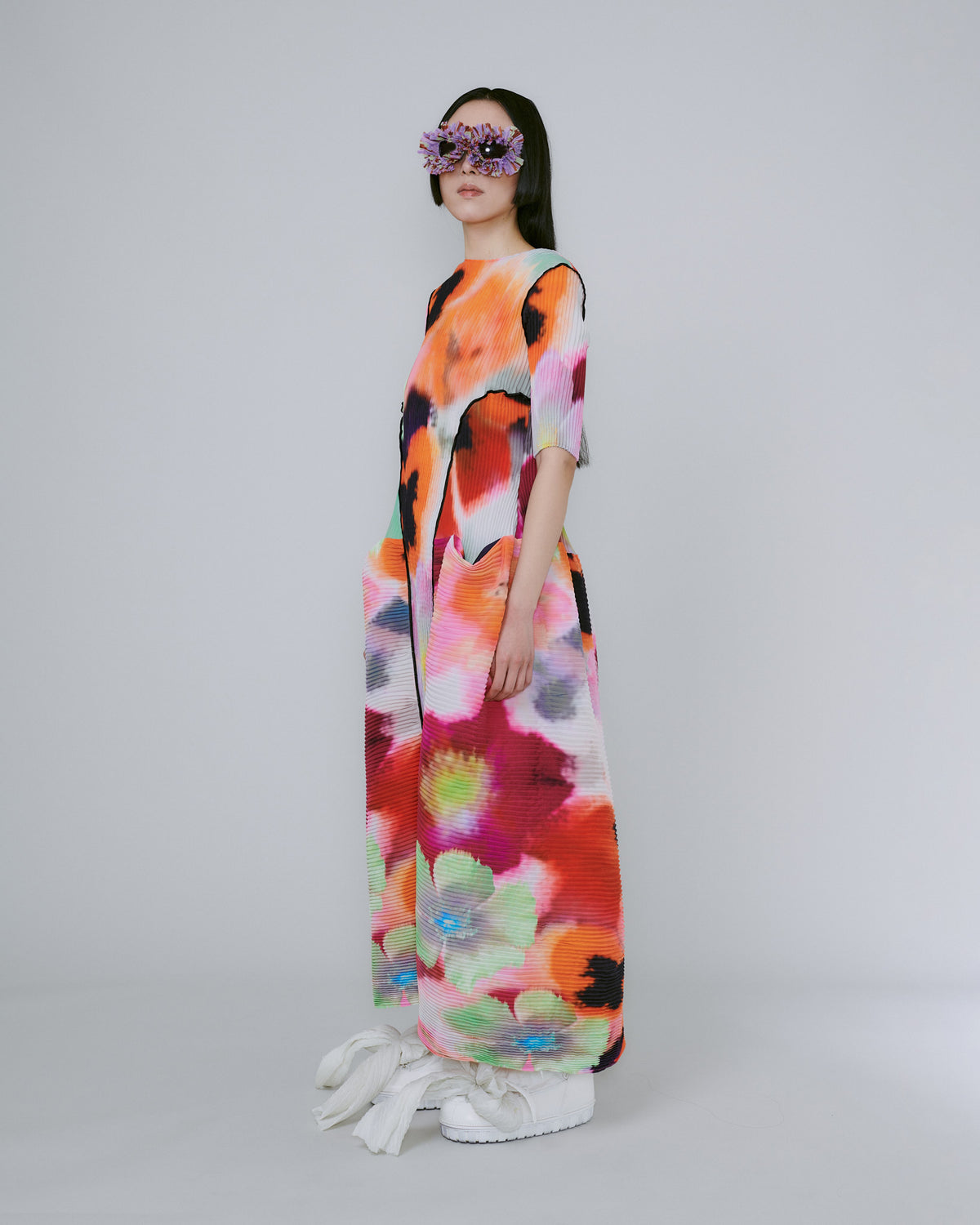 Uma Handpleated Dress in Odin