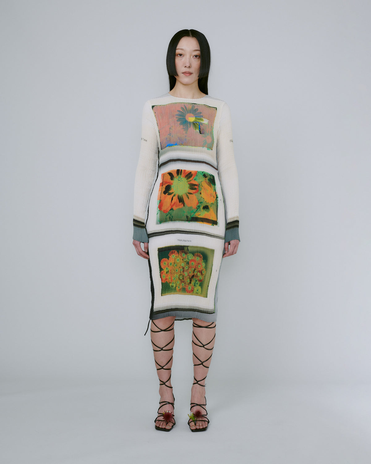 Handpleated Lennard Dress in Matthis