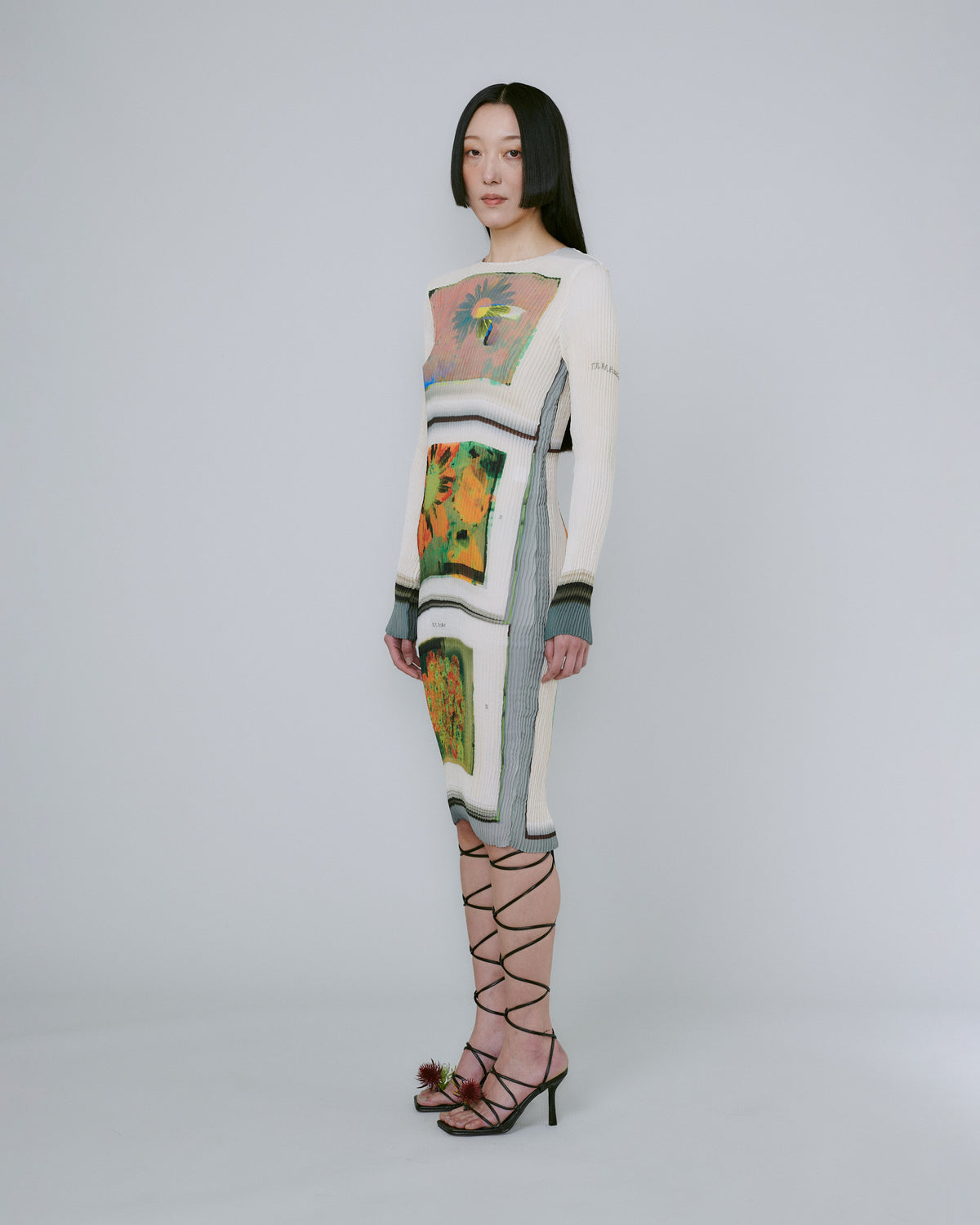 Handpleated Lennard Dress in Matthis