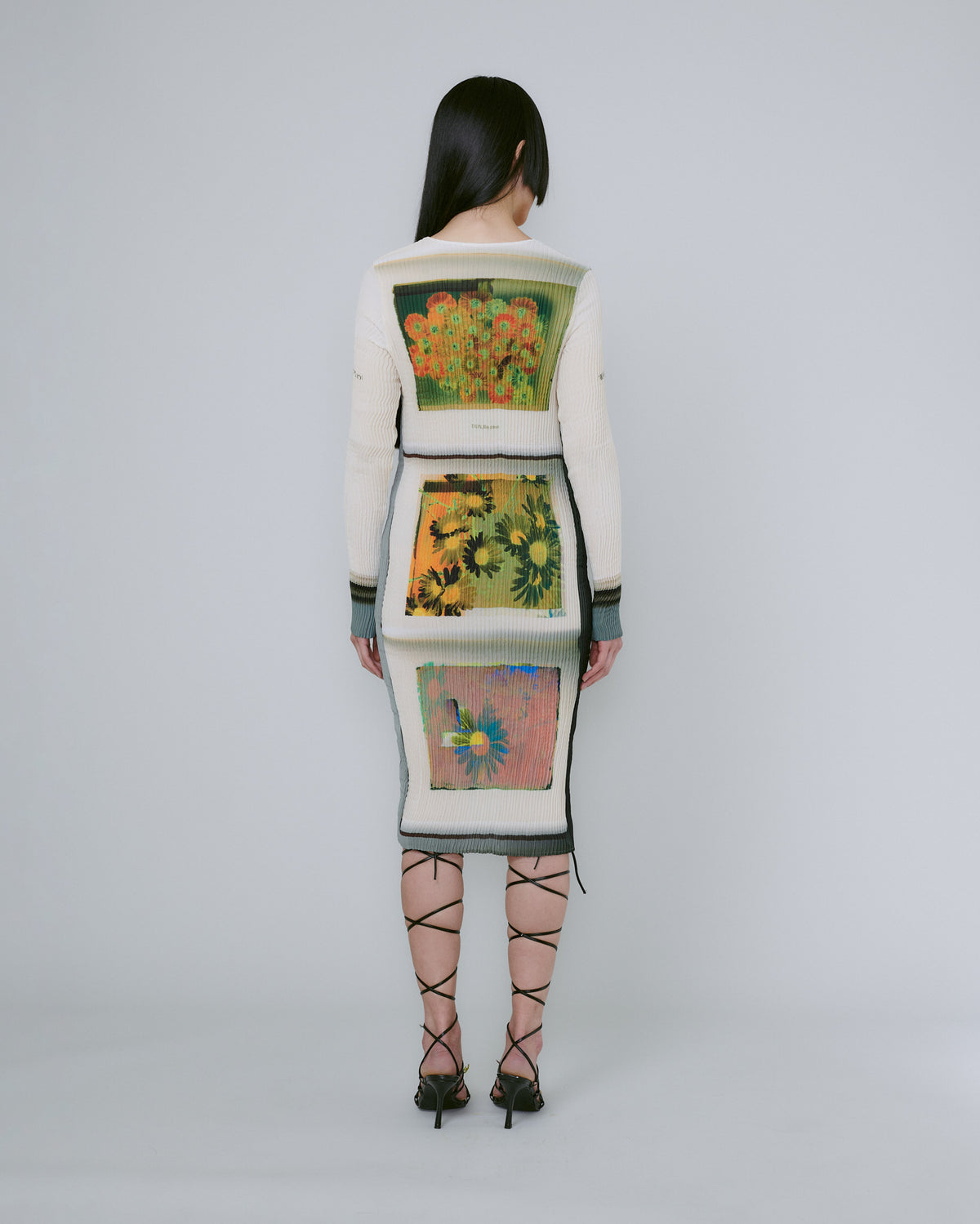 Handpleated Lennard Dress in Matthis